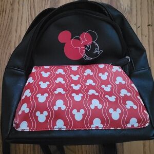 Dani Disney Black and Red Mickey Mouse Kids Backpack